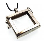 Glass Memory Rectangle Pendant